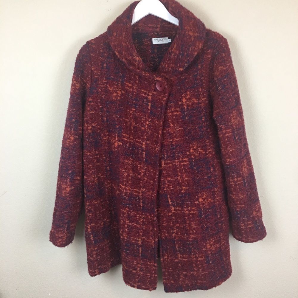 Pink & Purple Cowl Neck Coat- Maria Sole